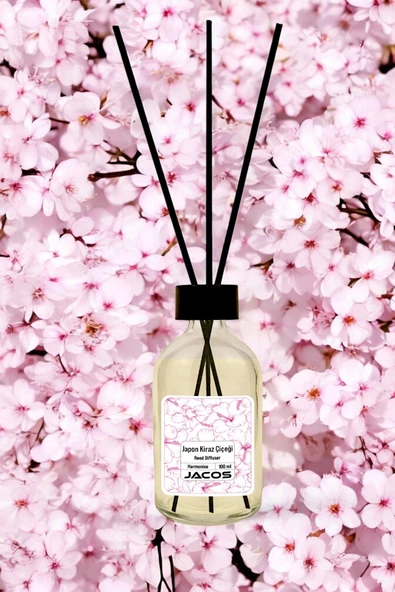 Japon Kiraz Çiçeği Kokulu Bambu Çubuklu Japon Kiraz Çiçeği Kokulu Çubuklu Oda Kokusu 100ml Reed Diffuser - 2