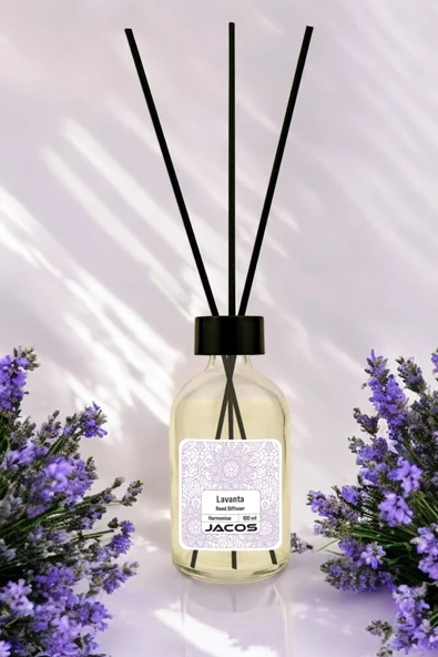 Lavanta Kokulu Bambu Çubuklu Lavanta Çubuklu Oda Kokusu 100ml Reed Diffuser - 3