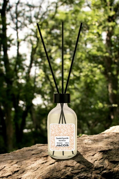 Sandal Egzotik Kokulu Bambu Çubuklu Sandal Egzotik Çubuklu Oda Kokusu 100ml Reed Diffuser - 3