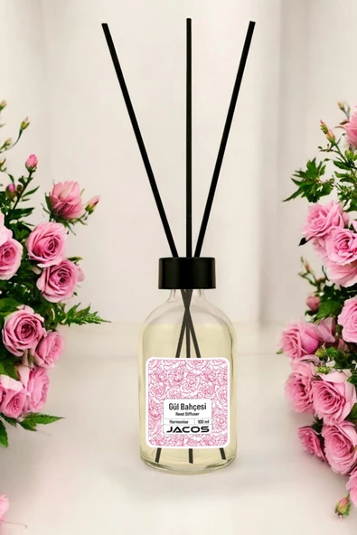 Gül Bakçesi Kokulu Bambu Çubuklu Gül Bahçesi Kokulu Çubuklu Oda Kokusu 100ml Reed Diffuser - 2