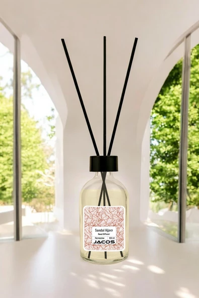 Sandal Ağacı Kokulu Bambu Çubuklu Sandal Ağacı Kokulu Çubuklu Oda Kokusu 100ml Reed Diffuser