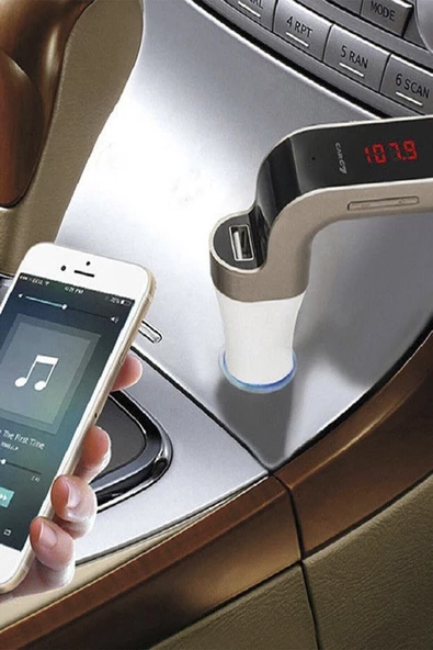 Araç Çakmaklık Şarj Aleti Oto Mp3 Müzik Çalar Fm Transmitter Cihazı Carg7 Müzik Kit Siyah - 6