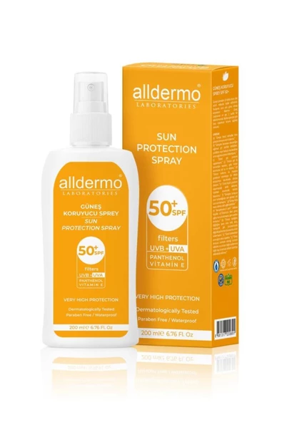 ALLDERMO Spf50 Güneş Sprey 200 ml