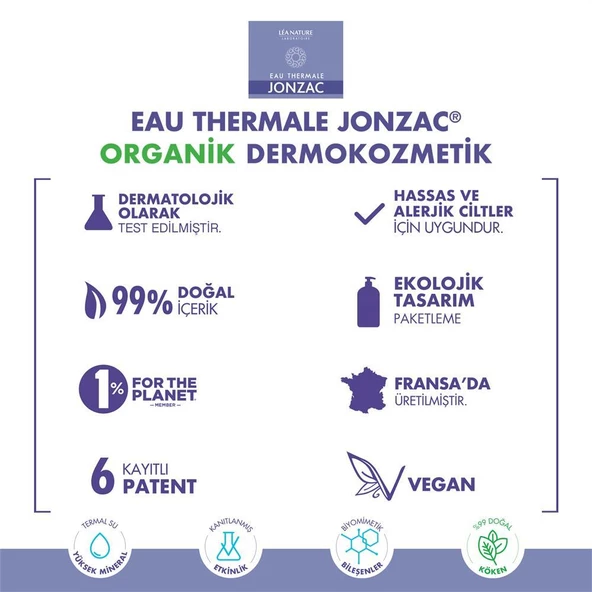 Eau Thermale Jonzac Kuru ve Hassas Ciltler için Organik Nemlendirici Duş Jeli 500ml - 2