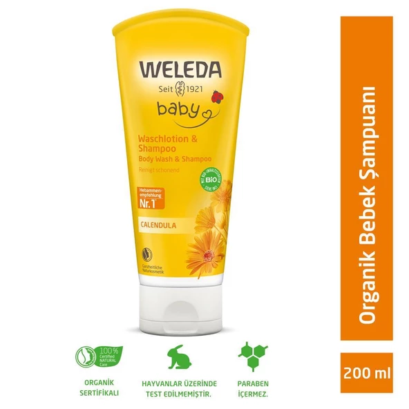 Weleda Calendula Organik Saç ve Vücut Şampuanı 200ml