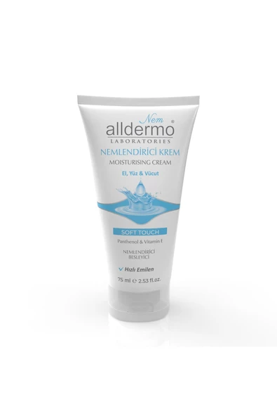 ALLDERMO Nem. El, Yüz, Vücut Krem Soft Touch 75ml