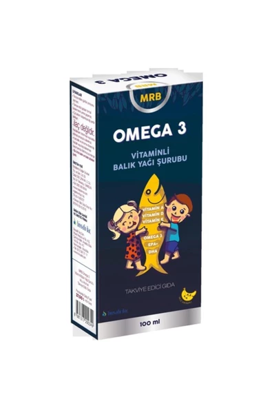 MRB Omega 3 Balık Yağı 100 ml (MUZ AROMALI)