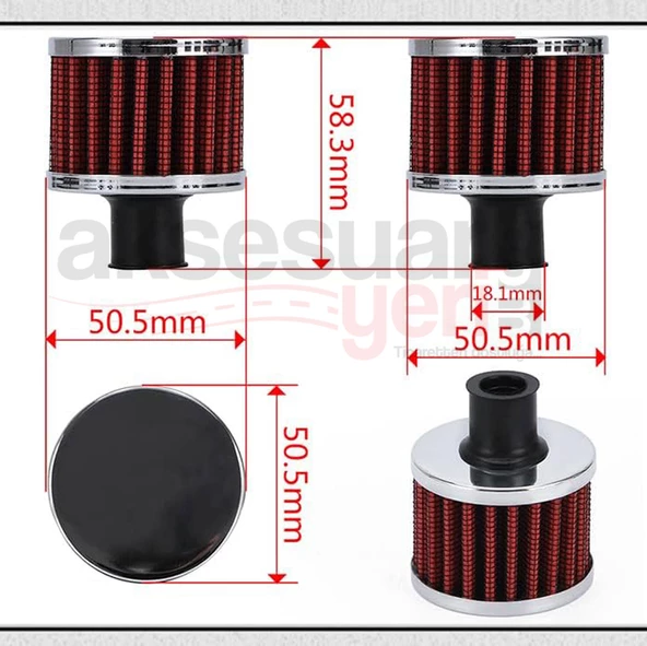 K&N Kn Performans Artırıcı Krank Motor Filtresi Kırmızı Renk Yüksek Performans - 6