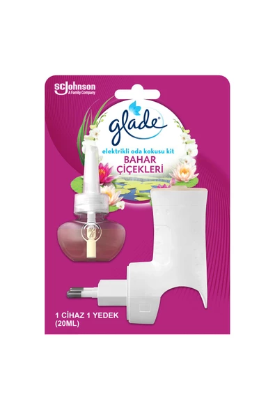 Glade Elektirikli Oda Kokusu Makine + Yedek 20 ml Bahar Çiçekleri