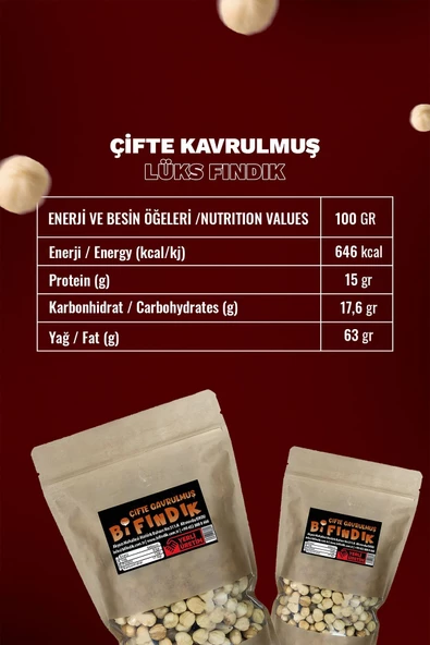 Bi Fındık 1.KALİTE KAVRULMUŞ İÇ FINDIK ÇITIR %100 TAZE LEZZETLİ ÇİFTE KAVRULMUŞ YENİ MAHSUL 1KG - 3