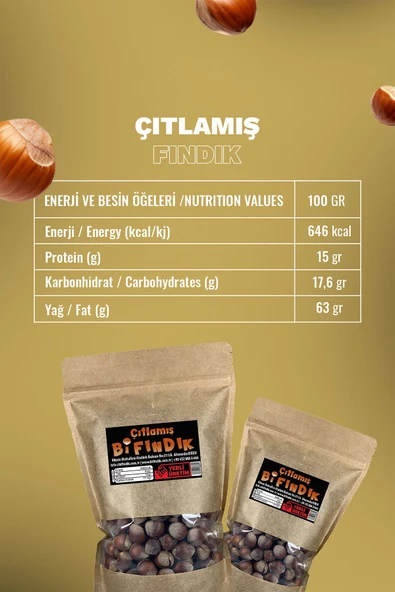 Bi Fındık KAVRUK İRİ TANELİ TUZLU FINDIK KABUĞUNDA KAVRULMUŞ İRİ BOY TUZLU KAVRULMUŞ FINDIK 1KG ×2 - 2