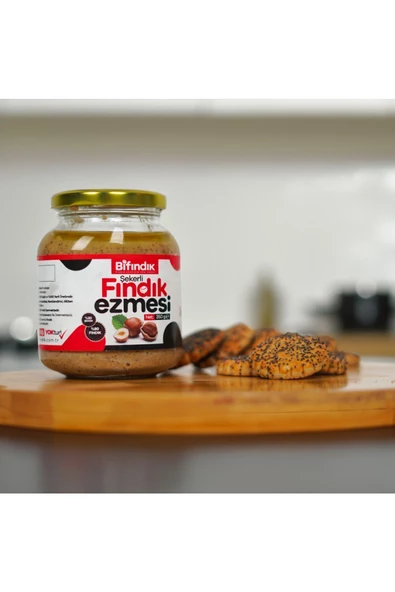 Bi Fındık KAHVALTILIK FINDIK EZMESİ ŞEKERLİ KATKISIZ SÜRÜLEBİLİR DOĞAL%80 FINDIK %20 ŞEKER 350GR - 5