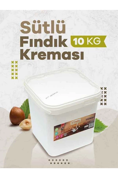 Bi Fındık Doğal Bol Sütlü Parça Fındıklı Fındık Kreması Katkısız Atıştırmalık Kahvaltılık Sürülebilir 10kg