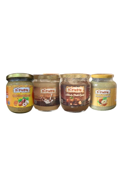 Bi Fındık Ballı Fındık Ezmesi 250 G Sütlü Fındık Kreması 450 G Kakaolu Fındık Kreması 450 G Fındık Ezmesi 350g - 3