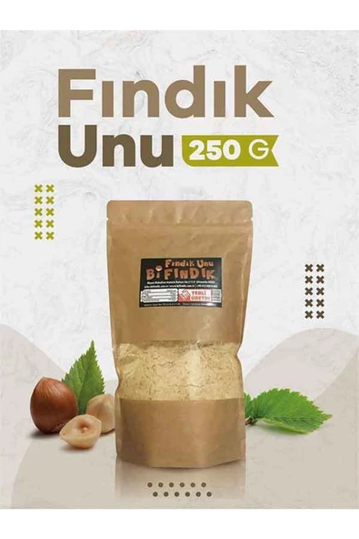 Bi Fındık Fındık Unu 250gr 1.kalite %100 Saf Doğal Katkısız Glutensiz Öğütülmüş Doypack Gerçek Fındık Unu Tozu