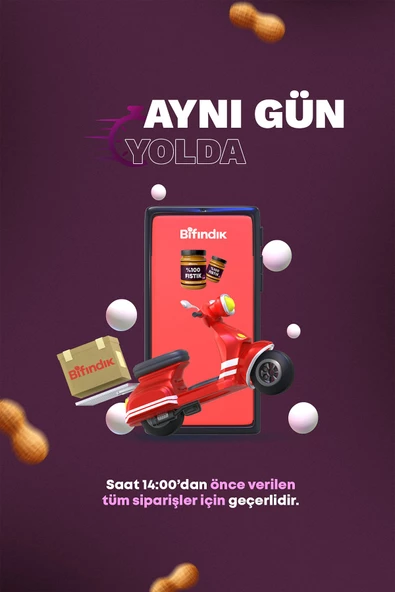 Bi Fındık Ballı Fıstık Ezmesi Katkısız Taze Çekim Doğal Sürülebilir Kahvaltılık %80 Fıstık Ezmesi 1 Kilogram - 4