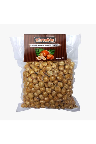 Bi Fındık YENİ MAHSUL İÇ FINDIK İRİ TANELİ ÇİFTE KAVRULMUŞ BÜYÜK BOY %100 TAZE LEZZETLİ 500GR - 2