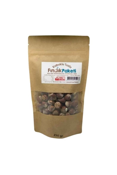 Bi Fındık YENİ MAHSUL TUZLU KABUKLU KAVRULMUŞ FINDIK İRİ TANELİ 1.KALİTE BÜYÜK BOY TAZE KAVRULMUŞ FINDIK 250GR - 3