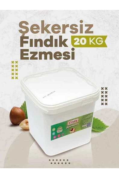 Bi Fındık ŞEKERSİZ FINDIK EZMESİ SÜRÜLEBİLİR DOĞAL KAHVALTILIK SAĞLIKLI %100 FINDIKLI 20KG CAM KAVANOZ - 6