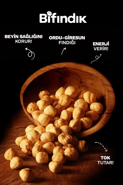 Bi Fındık 1.KALİTE KAVRULMUŞ İÇ FINDIK ÇITIR %100 TAZE LEZZETLİ ÇİFTE KAVRULMUŞ YENİ MAHSUL 1KG - 2