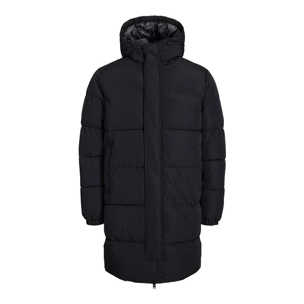 Jack & Jones 12256980 Jjebradley Long Puffer Sn Siyah