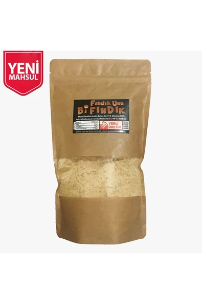 Bi Fındık Fındık Unu 500gr 1.kalite %100 Saf Doğal Katkısız Glutensiz Öğütülmüş Doypack Gerçek Fındık Unu Tozu - 3
