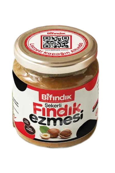 Bi Fındık Doğal Şekerli Fındık Ezmesi Katkısız Atıştırmalık Kahvaltılık Sürülebilir %80 Fındık %20 Şeker 1kg