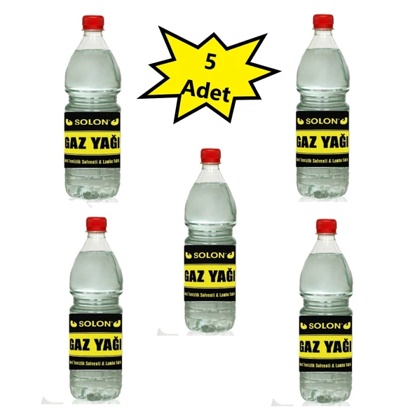 Gaz Yağı Lamba Yakıtı & Genel Temizlik Solventi 5 Adet 750ml.