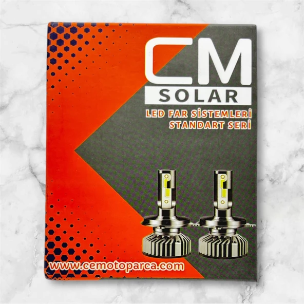 CMSOLAR H4 (Uzun-Kısa Tek Ampulde) Led-Xenon Far Ampulü 25W Standart Seri