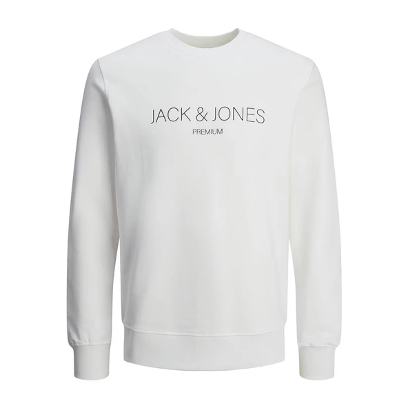 Jack & Jones 12261873 Jprblajared Sweat Crew Neck Beyaz