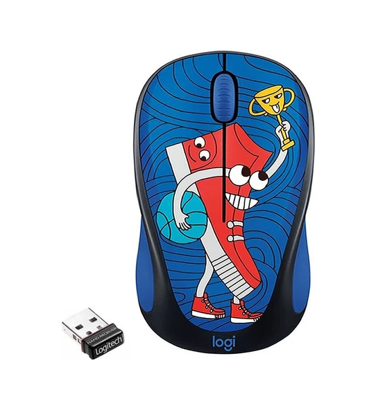 Logitech M238 Kablosuz The Doodle Collection Sneaker Head Mouse 910-005050