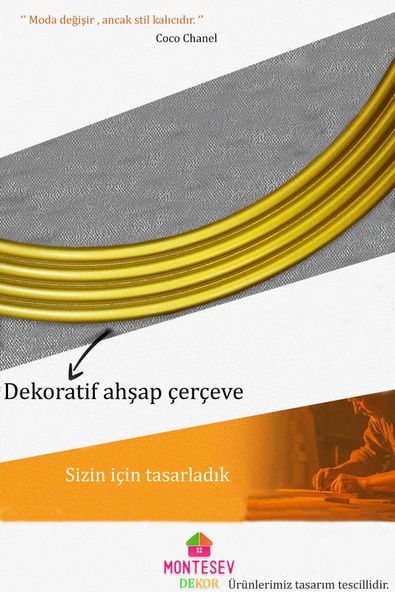 Zümrüt Ahşap  Gold Dekoratif Ayna Yuvarlak Ayna Işlemeli Banyo Aynası Duvar Aynası Tekli - 43 Cm - 6