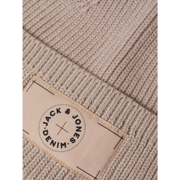 Jack&Jones Minimalist Erkek Bere - Sıcak ve Şık Kışlık Şapka - 5