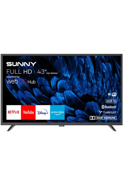 SUNNY SN43DAL540 43" 110 EKRAN UYDU ALICILI FULL HD WEBOS SMART LED TV