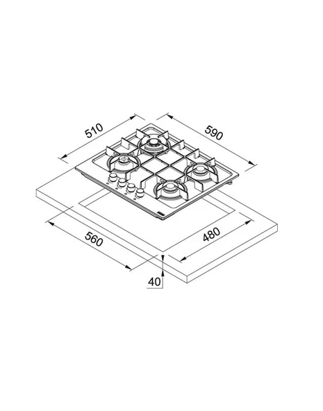 Ocak Maris FHMA 604 3G DC XS - 2