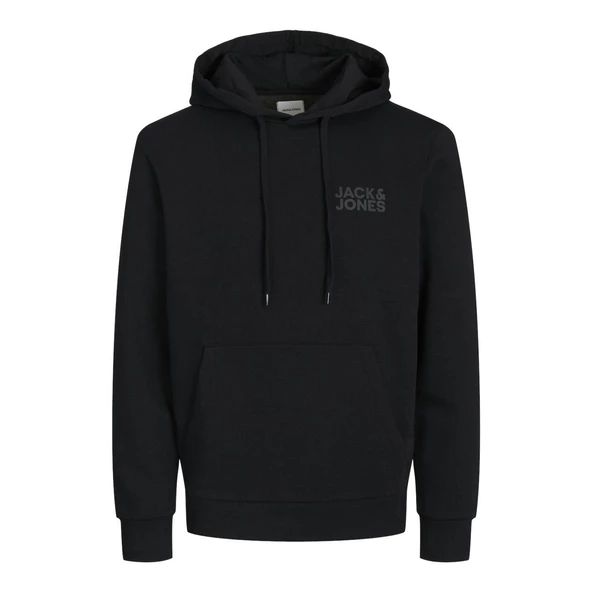 Jack & Jones 12152840 Jjecorp Logo Sweat Hood Noos Siyah Küçük