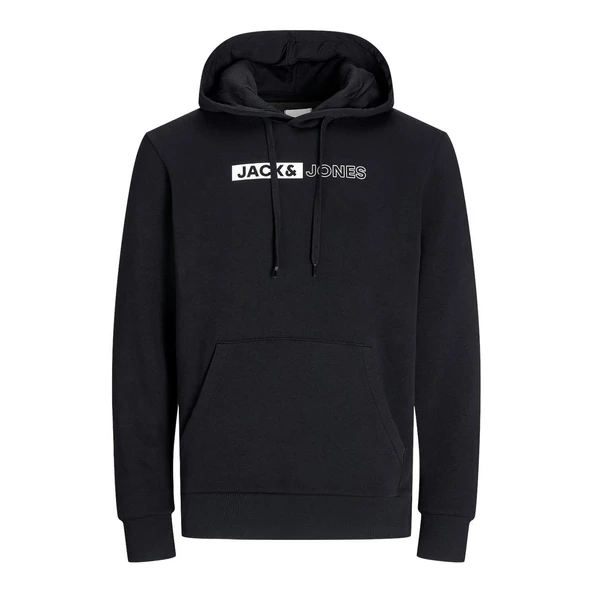 Jack & Jones 12233599 Jjecorp Logo Sweat Hood Play Noos Siyah