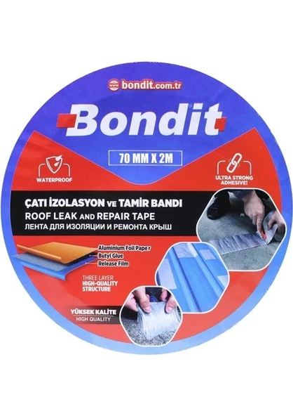 ÇATI İZOLASYON VE TAMİR BANDI BONDİT 100 MM*2 M