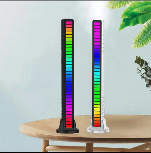 Sese Duyarlı RGB Müzik Ritim Ekolayzır 32 LED Işık Çubuğu!