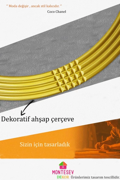 Led'li Işıklı Safir Ahşap Gold Dekoratif Ayna Yuvarlak Ayna İşlemeli Duvar Aynası Tekli - 69 Cm - 4