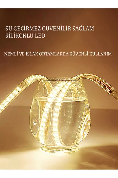 Led'li Işıklı Safir Ahşap  Beyaz Dekoratif Ayna Yuvarlak Ayna İşlemeli Duvar Aynası Tekli - 56 Cm - 6