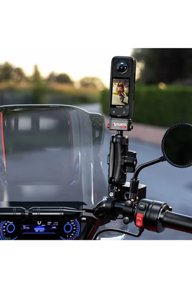Nukrotech Kelepçe Bağlantılı 360 Aksiyon Kamera Tutucu Tak Çıkar Başlıklı - 8
