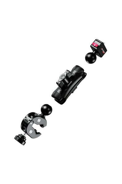 Nukrotech Kelepçe Bağlantılı 360 Aksiyon Kamera Tutucu Tak Çıkar Başlıklı - 5