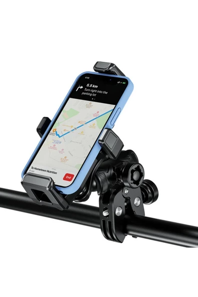 Nukrotech M25 Titreşim Modüllü Motosiklet İçin Telefon Tutucu - 4