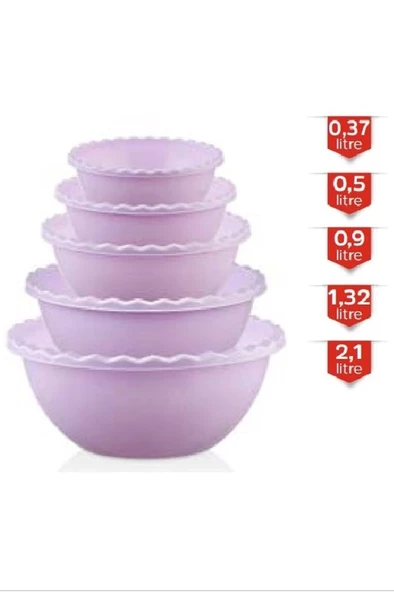 5’li Tırtıllı Yuvarlak Badya Royaleks-MRD809 ürün görseli