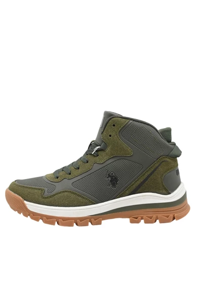 U.S. Polo Erkek Outdoor Bot Haki 3W SAGAN HI 3PR - 4