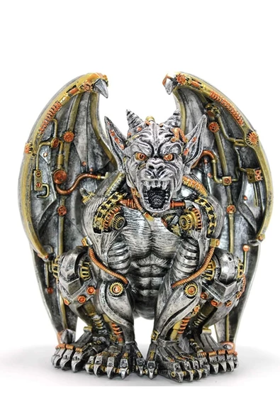 Ejderha Steampunk Canavar Biblo Polyester Heykel Steampunk Şık Tasarım Güç - 3
