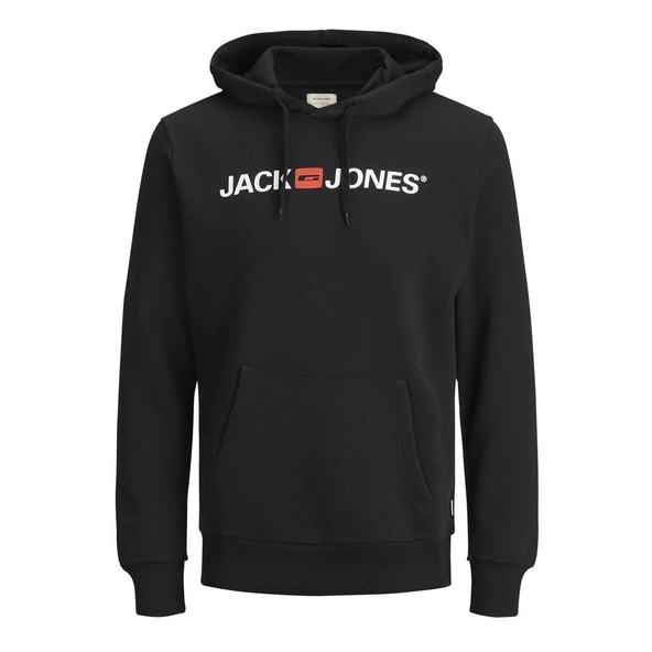 Jack & Jones 12137054 Jejcorp Old Logo Sweat Hood Noos Siyah