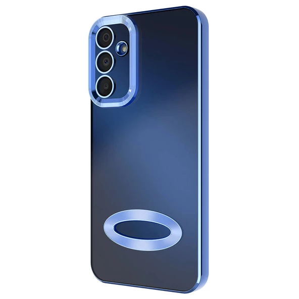 Galaxy A15 Kılıf Kamera Korumalı Logo Gösteren Zore Omega Kapak - 11