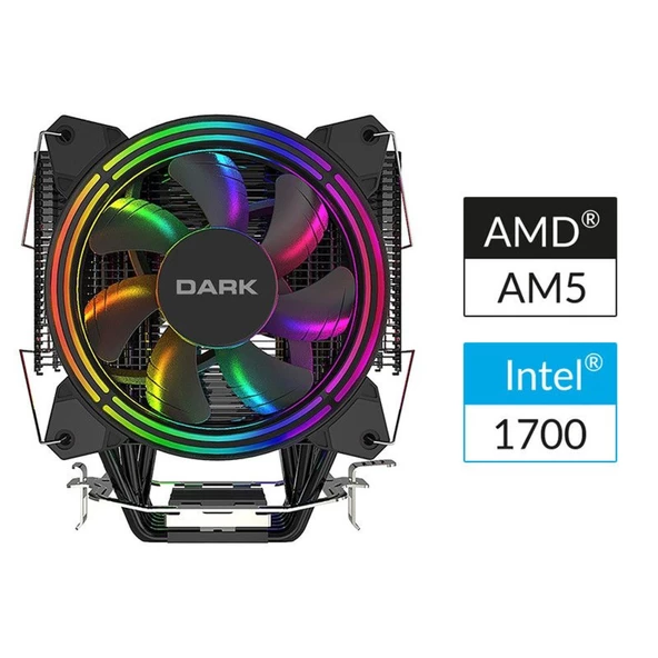 DARK FREEZER X128 F-RGB LED 12CM 220W TDP AM5-1700